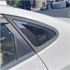2PCS for Hyundai Elantra 2007-2010 Car Rear Window Quarter Louver Cover Side Vent Shutter Trim Scoop ABS Accessories(Carbon Look)