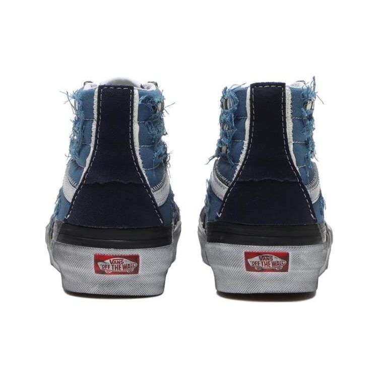 Vans Sk8-Hi Reconstruct Unisex Stressed Check Navy VN0005UKNGJ