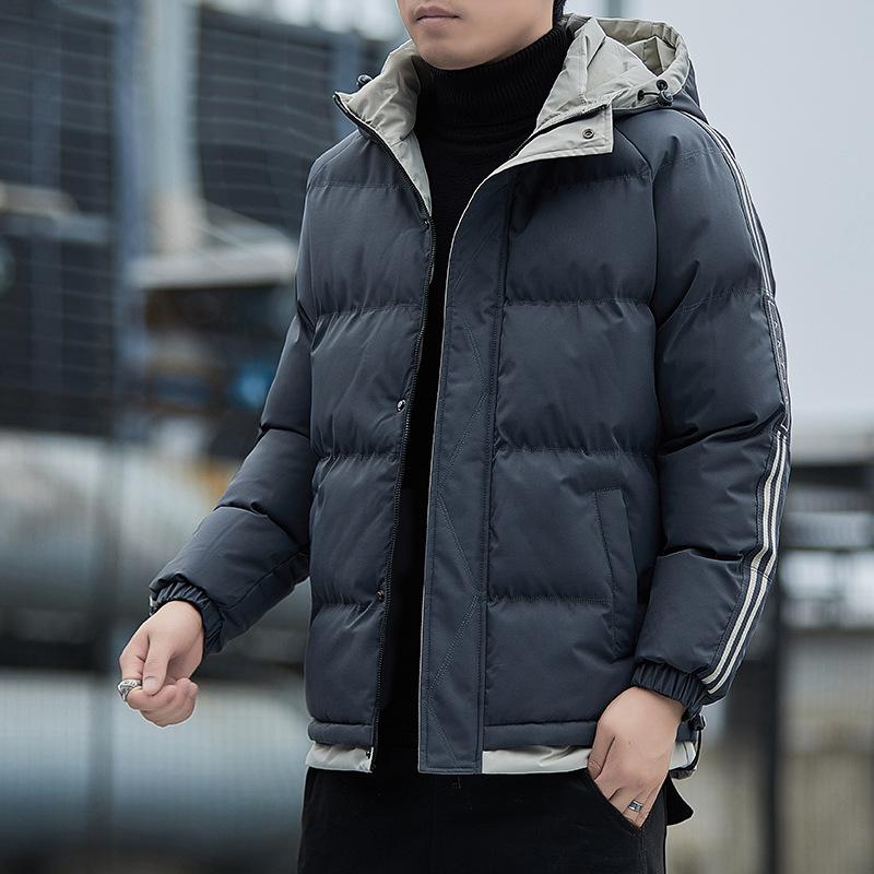 Thick Casual Men's Jacket Winter Trend Down Cotton-padded Jacket Thickened Hooded Loose Cotton-padded Jacket Down Cotton-padded Jacket Men