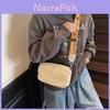 Simple Solid Color Letter Embroidery Women Casual Square Bag For Daily Use