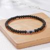 Minimalist Eyes Bracelet 4mm Stone Beaded Braslet Lucky Red Howlite Lava Wooden Braclet Chakra Mediation Yoga Brazalete