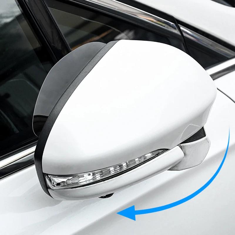 Car Rearview Mirror Rain Eyebrow Rain Shield Shade Protector Cover For Mitsubishi Lancer Mirage Pajero Asx 10 Outlander 3 L200