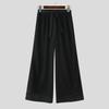 INCERUN Men's High Elastic Waist Layers Patchwork Casual Wide Legs Pants Trousers