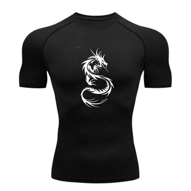 Men's Compression Fitness Sports T-Shirt, Quick Dry Stretchy