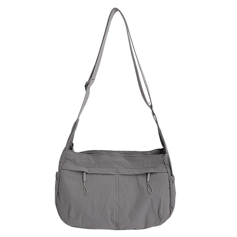 Urban Style Nylon Small Square Bag With Zipper Closure For Daily Use And Storage