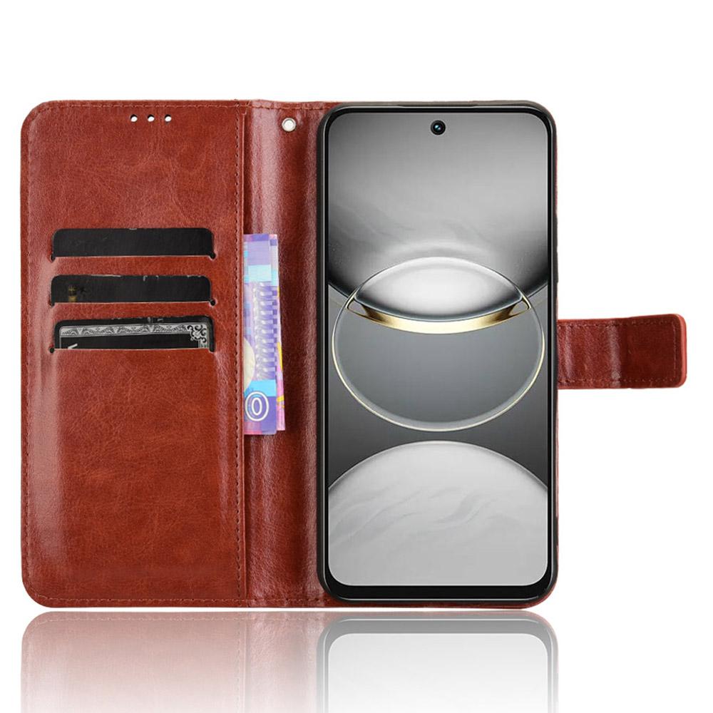 For TECNO Spark 30C 4G kL5n Case Crazy Horse Texture PU Leather Phone Wallet Cover