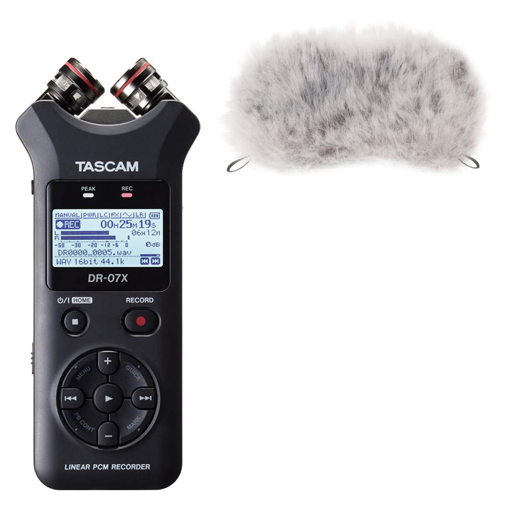 

TASCAM set with windscreen linear PCM recorder DR-07X +