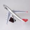 1:150 Scale 47cm 747 Model Airplane Northwest Boeing B747 Plane Models Diecast Airplanes with LED Light Room Decoration Collecti