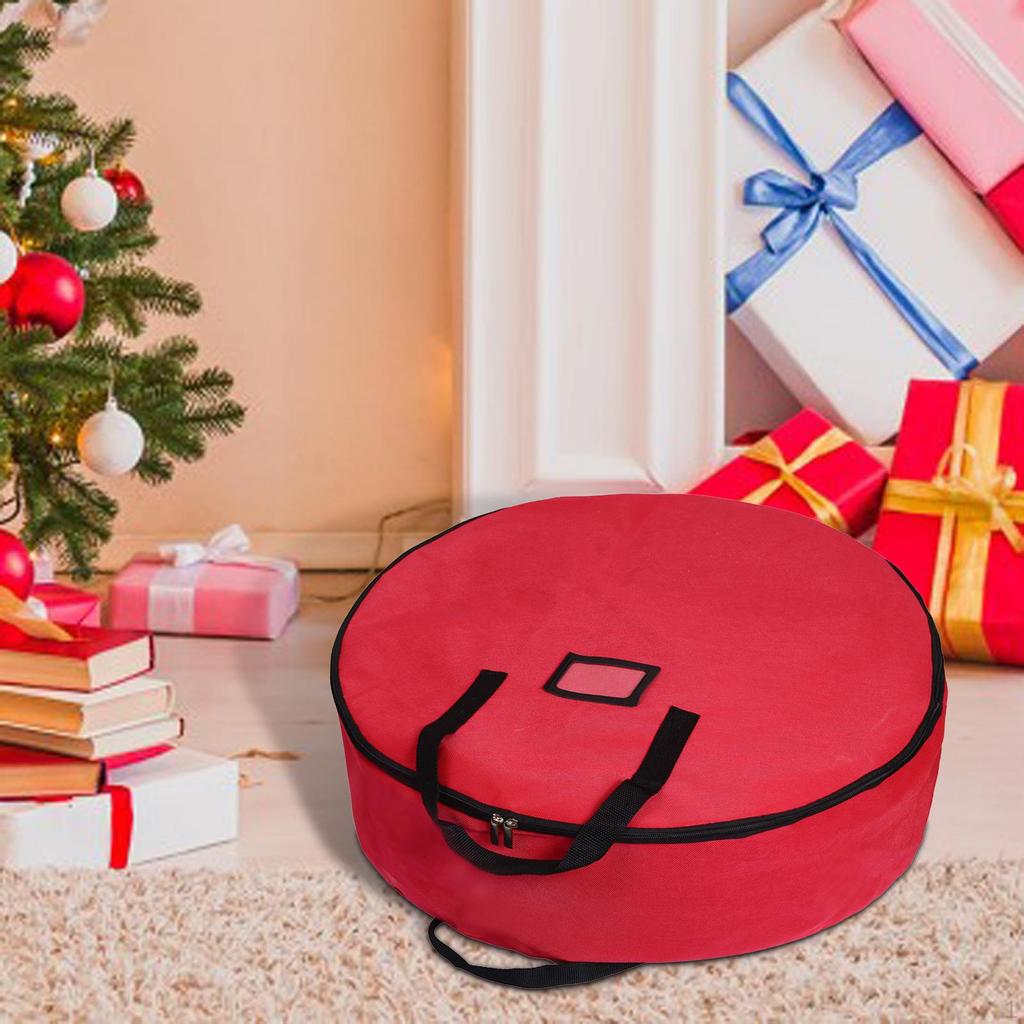 Christmas Wreath Storage Bag Garland Case Container for Ornaments with