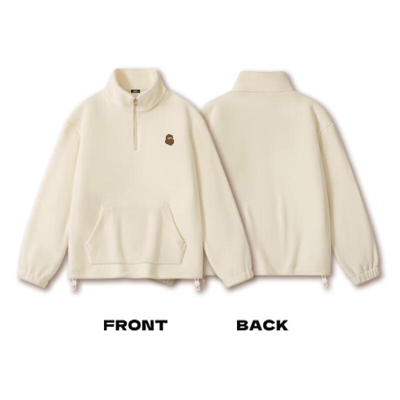 Fingercroxx Men's Winter Half-Zip Thickened Fleece Sweatshirt