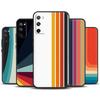 Retro Stripes Aesthetic Vintage Case For Samsung Galaxy S22 S23 S24 Ultra Plus Note 10 20 S8 S9 S10 S20 FE S21 FE Cover