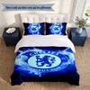 Chelsea F.C (5) Duvet Cover Pillowcase 3 Piece Set Bedding Set 1 Duvet Cover with 2 Pillowcases for Bedroom Decor