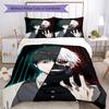 3pcs Tokyo Ghoul Bedding Set Duvet Cover Closure Includes 1 Duvet Cover & 2 Pillowcases, Soft and Comfortable for All Seasons.
