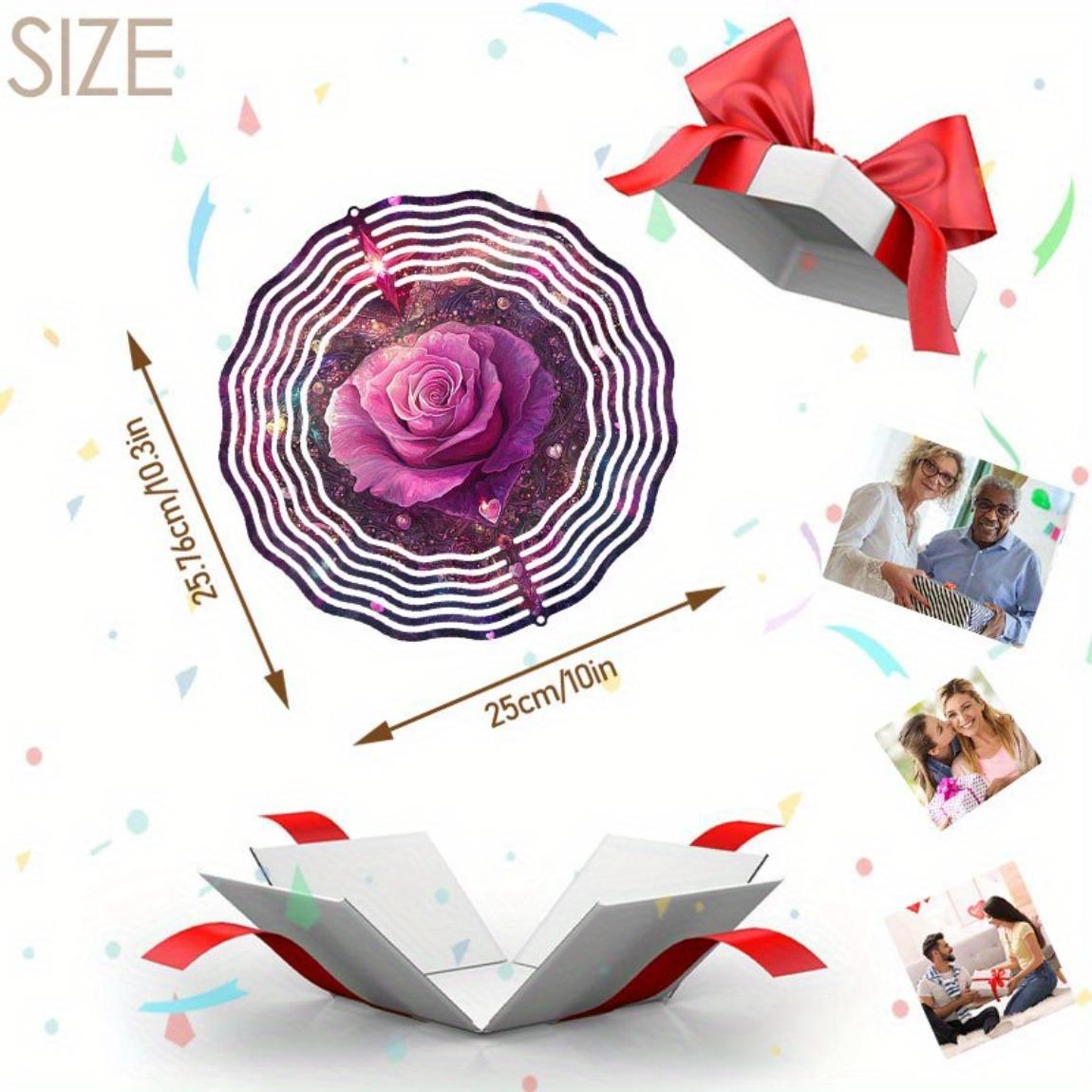 

Уличный Внутренний Металлический Колокольчик Ветер Розовое Сердце Садовый Декор Яркий Рождественский Подвесной Подарок на День Благодарения Не Требуется Электричество