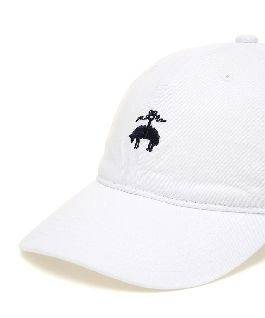 BROOKS BROTHERS [Unisex] Cotton Logo Baseball Cap (White) (Bbacmm7316Aes)