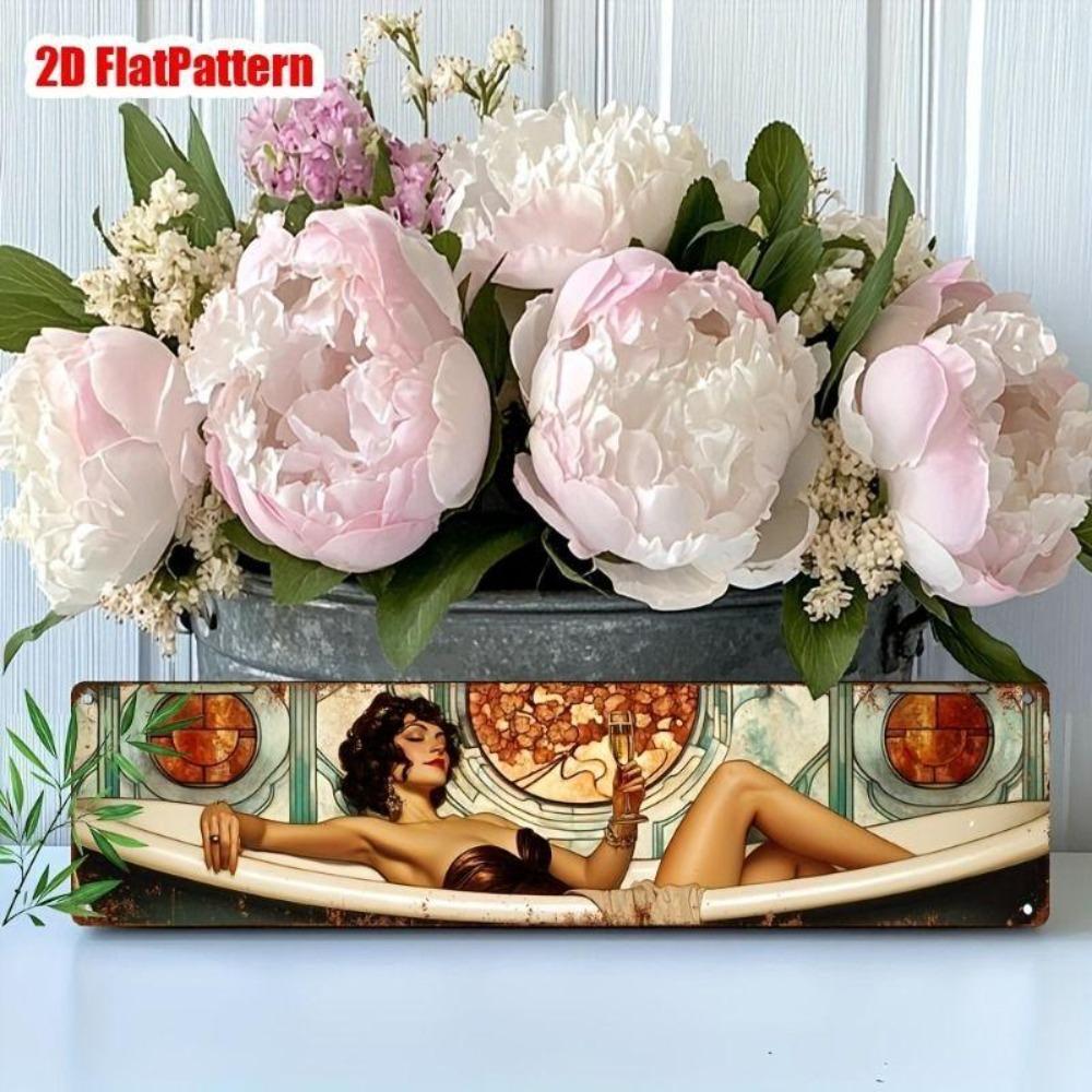 Retro Metal Wall Art for Home Office Beer Bar Decor