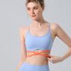 Foreign Trade Cross-Border Fashion Sports Bra with Chest Pad Bubble Wrap Fitness Quick-Drying Intimates Beautiful Vest Yoga Clothes Suit Women