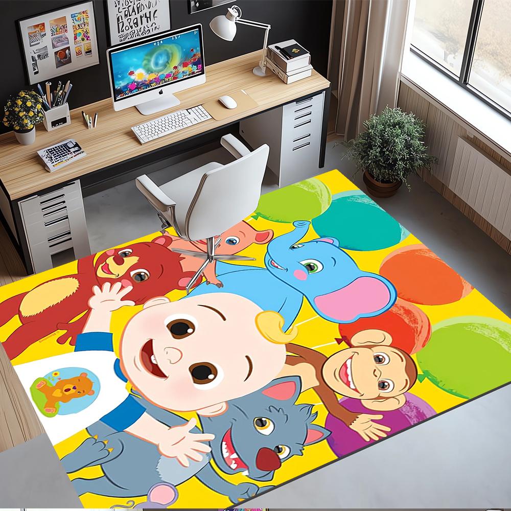 CoComelon Printed Carpet,Rug,for Office Chair Living Room Bedroom Kitchen Room Decor Gifts.