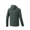 Anta Comfortable Simple Solid Color Slim Fit Versatile Hooded Zipper Jacket Men Jackets Expedition-Green 152525603-2