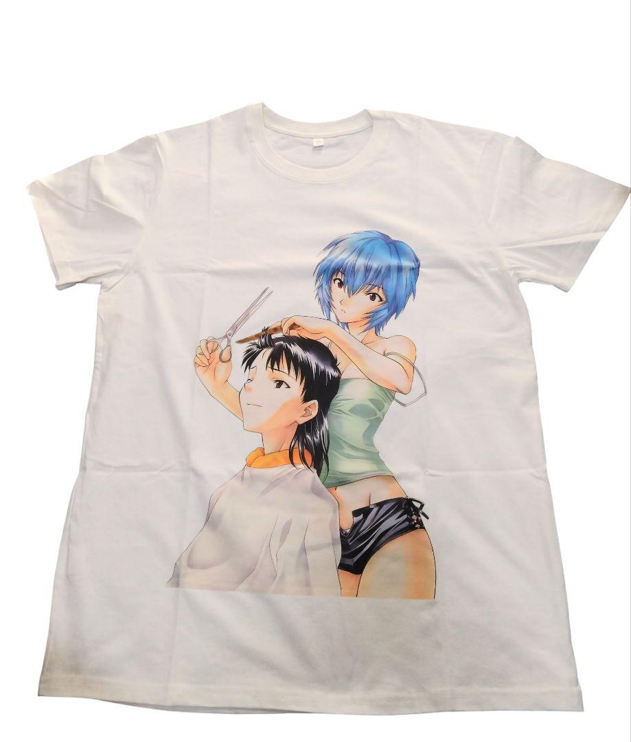 

[USED] XL-3L Evangelion Shinji Ikari & Rei Ayanami Anime T-shirt y2k 90s