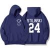 Stilinski 24 Εκτύπωση Ανδρικά Ρούχα Hip Hop Streetwear πουλόβερ Crewneck Personality Hoodies Casual Fashion Fleece Ανδρικά με κουκούλα
