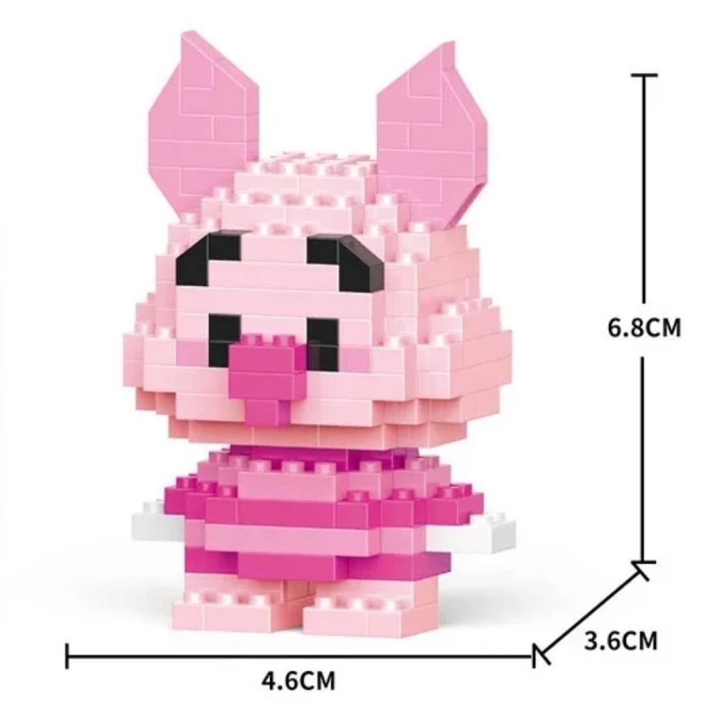 Disney Anime Princess Building Blocks Stitch Mickey Mouse mini Action toy Figures Blocks Toys Bricks Assemble Toys Kids Gifts