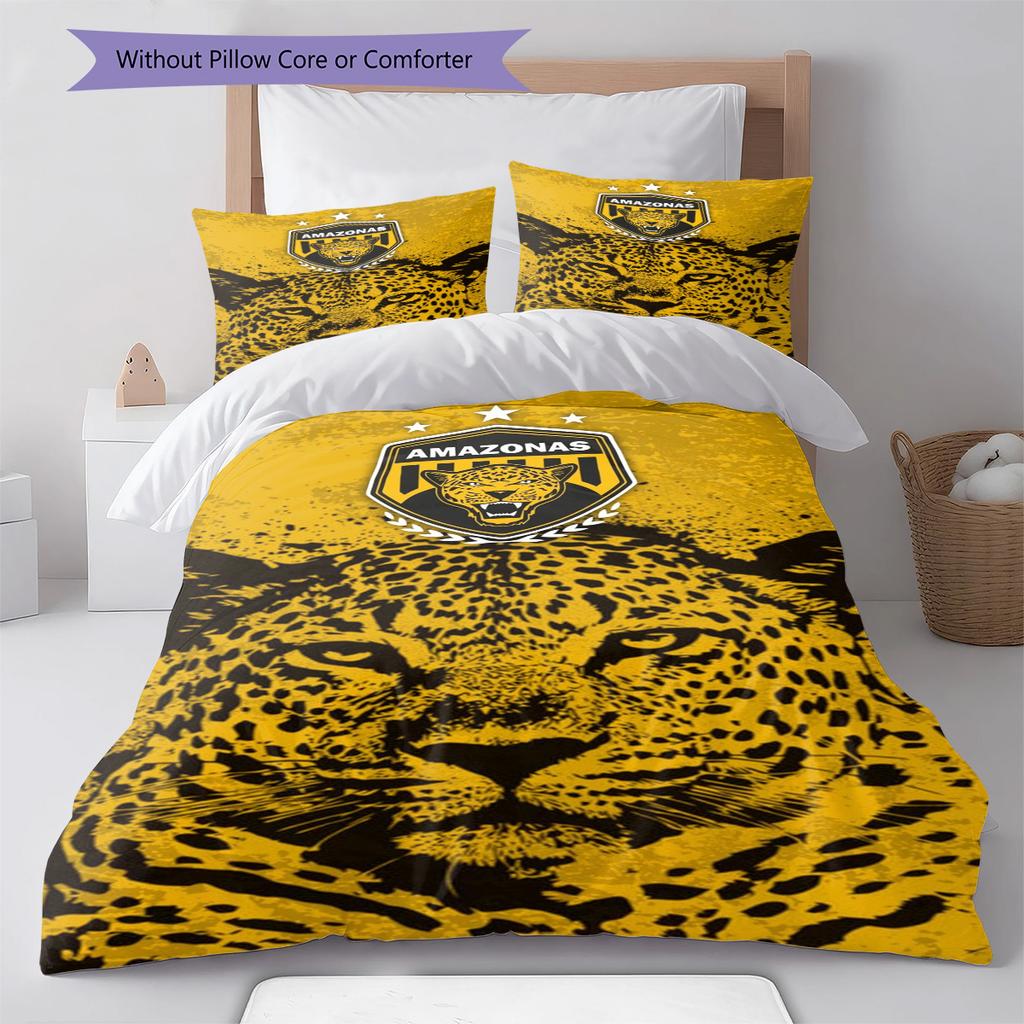 AMAZONAS FC Pattern Bedding Set Quilt Cover Pillowcase Home Decor Gift (1 * duvet cover + 2 * pillowcase, without core)