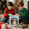 Puppy Advent Calendar Days Surprise Box for Kids  Christmas Dog Countdown Flat Design