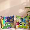Funny Cartoon Keroro Gunsou Frog Pillow Case Sofa Living Room Bedroom Headboard Backrest Cushion Square Cushion Nap Time