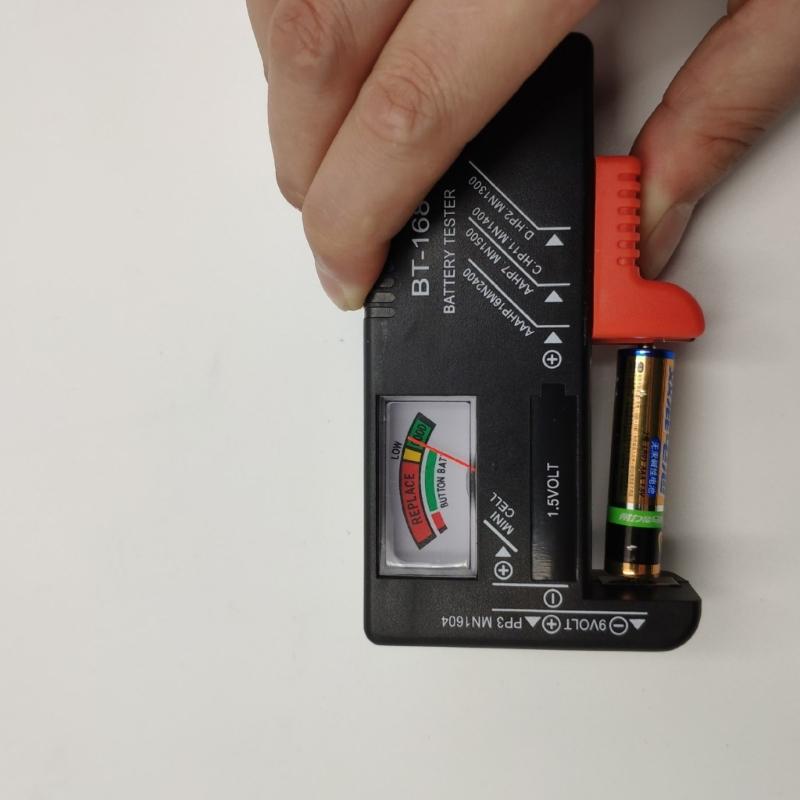 Large Capacity Battery Storage Box with Builts In Tester Holds Up To 94 Batteries for Various Types