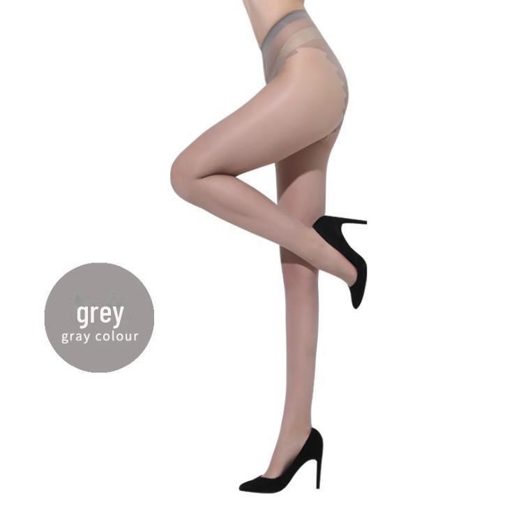 

Жіночі ультратонкі 10D літні колготки з промежинами в формі метелика One size (95-125 catties) світло-сірий колір