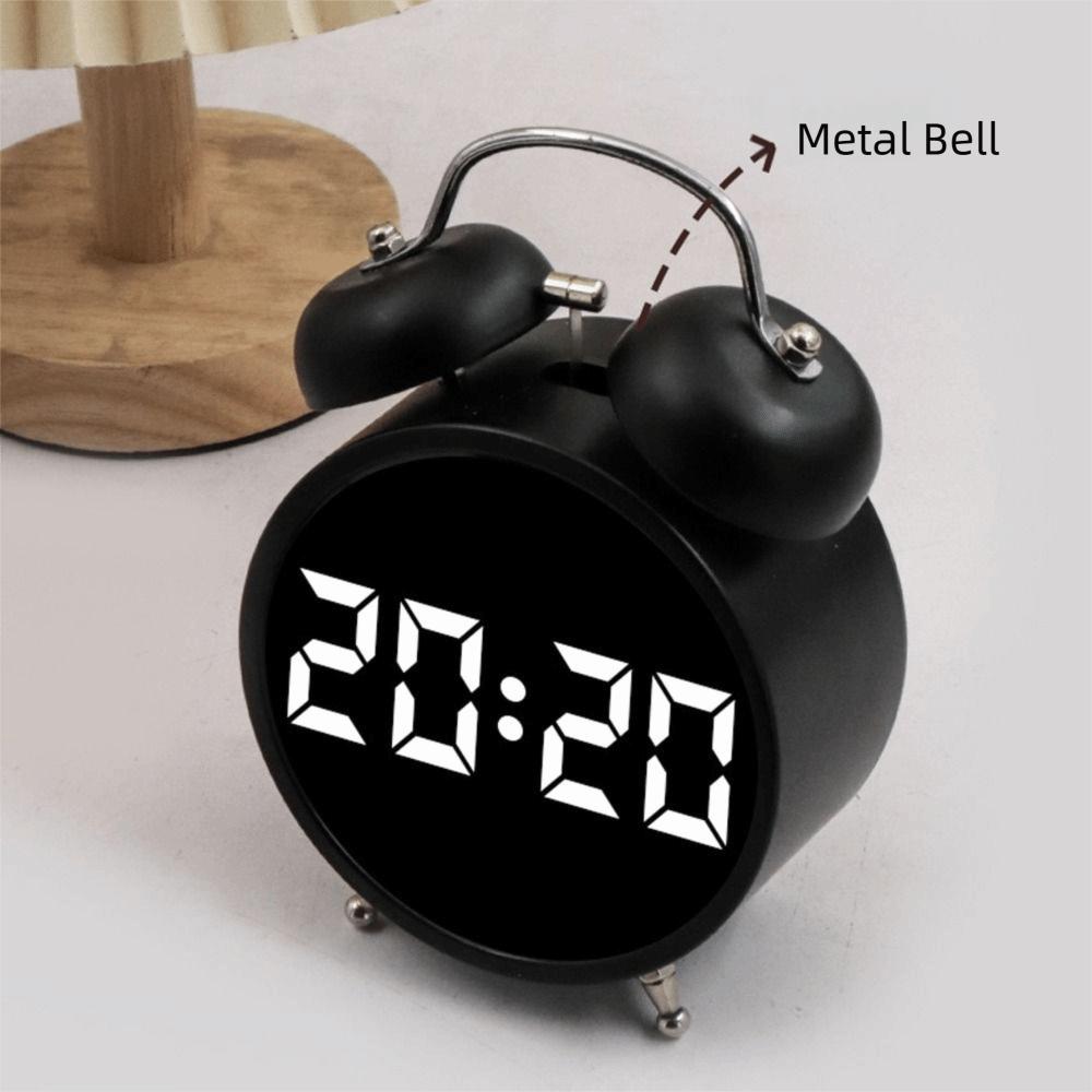 with LED Screen Alarm Clock Extra Large Sound Children Clock Creative Number Clock
