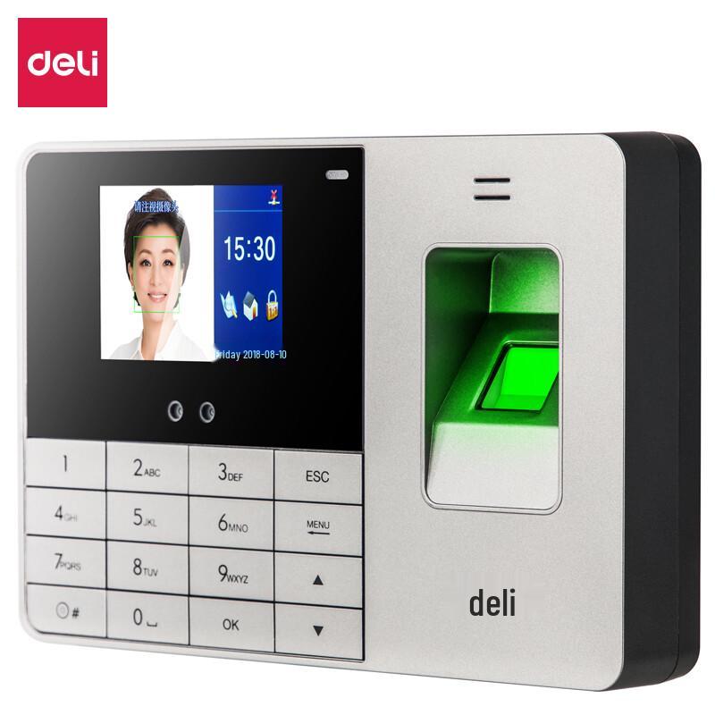 Deli 13751 Face & Fingerprint Time Attendance Machine