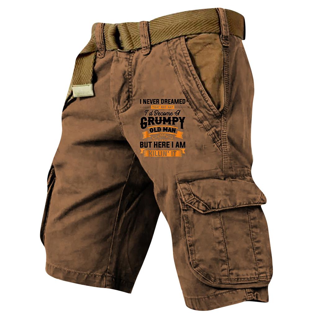 Men's Sports Cotton Linen Casual Loose Shorts Casual Pajamas Pocket Jogging Shorts Pants