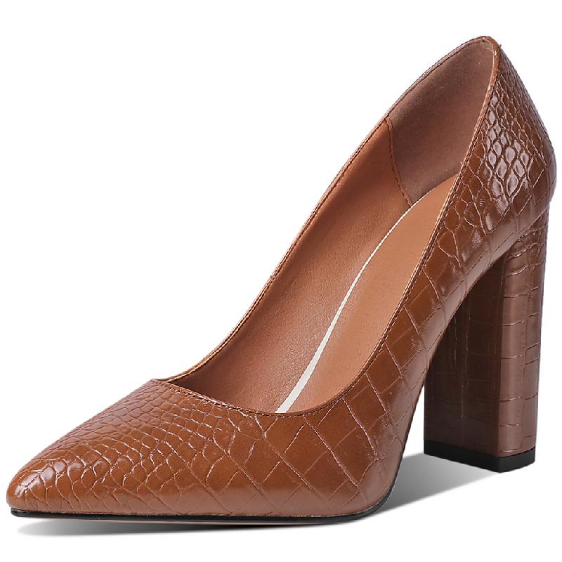 Snake Leather High Heels Pumps Women Shoes 2024 Elegant Heeled Large Size Spring Office Party Wedding Shoes Female Dress Pumps