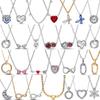 925 Silver Hjärta Fjäril Zirkon Halsband Minimalistiskt Elegant Smycke Festpresent till Kvinnor Mode Trendiga Accessoarer