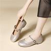 Hepburn style black Mary Jane small leather shoes, high-end sense, professional commuting single shoes, versatile new thick heel shallow mouth