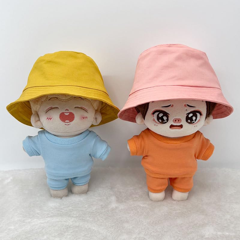 AXLUCE - Plüschtier Kleidung - Fischerhut - Plüschtier - Kleidung - 15cm - Puppe (Blau, 15cm)