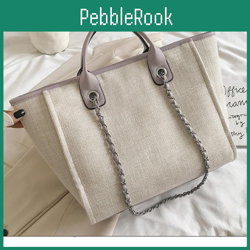 American Bucket European Womens And Bag Largecapacity Portable Oneshoulder Diagonal Chain Tote Bag