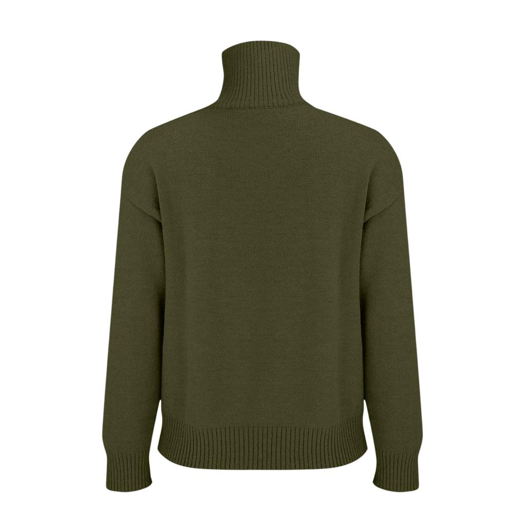 Pulls Pour Femmes Zippé Manches Longues Coupe Ample Pull