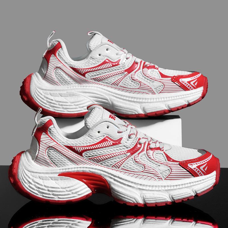 

Серебристые модные кроссовки для папы женские новые на платформе повседневные спортивные туфли студенческие сетчатые дышащие кроссовки для бега 44 красный