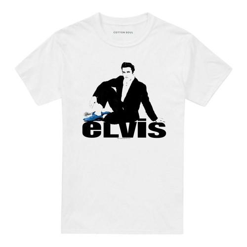 Elvis Presley Unisex Adult Blue Suede Shoes T-Shirt