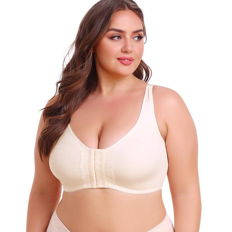 Übergröße Vollschalen-Dünn-BH, Seitenformende Anti-Achselfett-Formende Lingerie für Frauen mit großer Oberweite