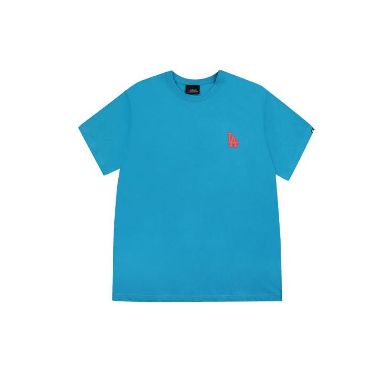 MLB T Shirts Unisex Blue Crew Neck Moderate Straight Fit 31TSN3031-07U M