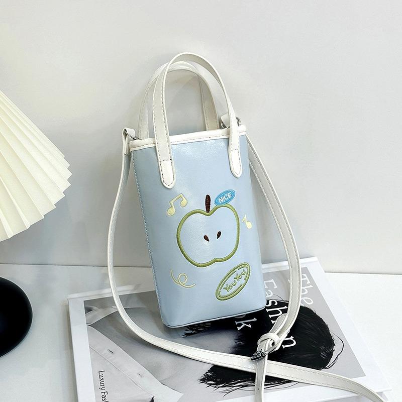Versatile cartoon fashion shoulder mobile phone bag women's summer new casual messenger bucket bag