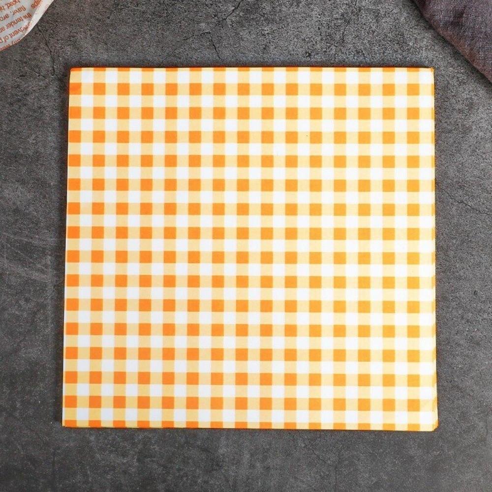 100 Stück Mehrfarbig Fettbeständiges Backpapier Vorgeschnittene Blätter Sandwichpapier Hinterhof-Grill