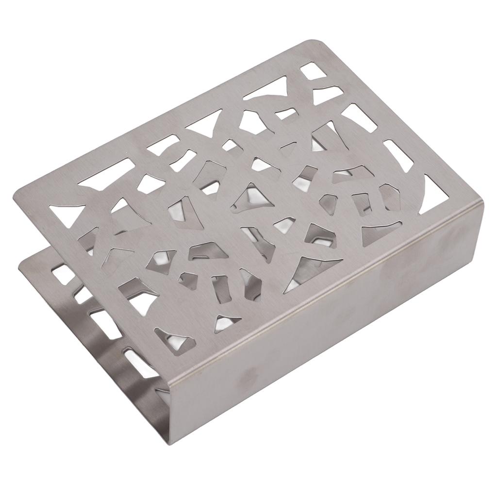 Napkin Holder Stainless Steel Metal Frosted Vertical Tissue Holder Home Office Dining Table