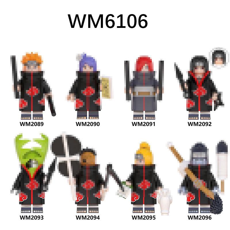 WM6106 Anime Ninja Series Educational Building Blocks Toy Set for Kids