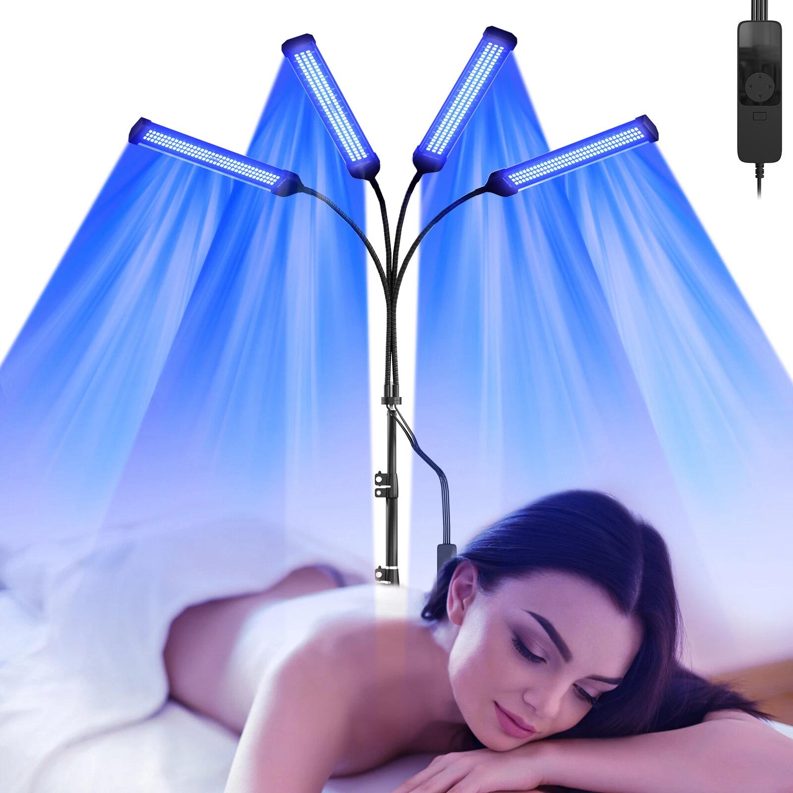 

Портативный спа-солярий для кожи, лампа для загара, солярий для всего тела с таймером, 4 регулируемые лампы