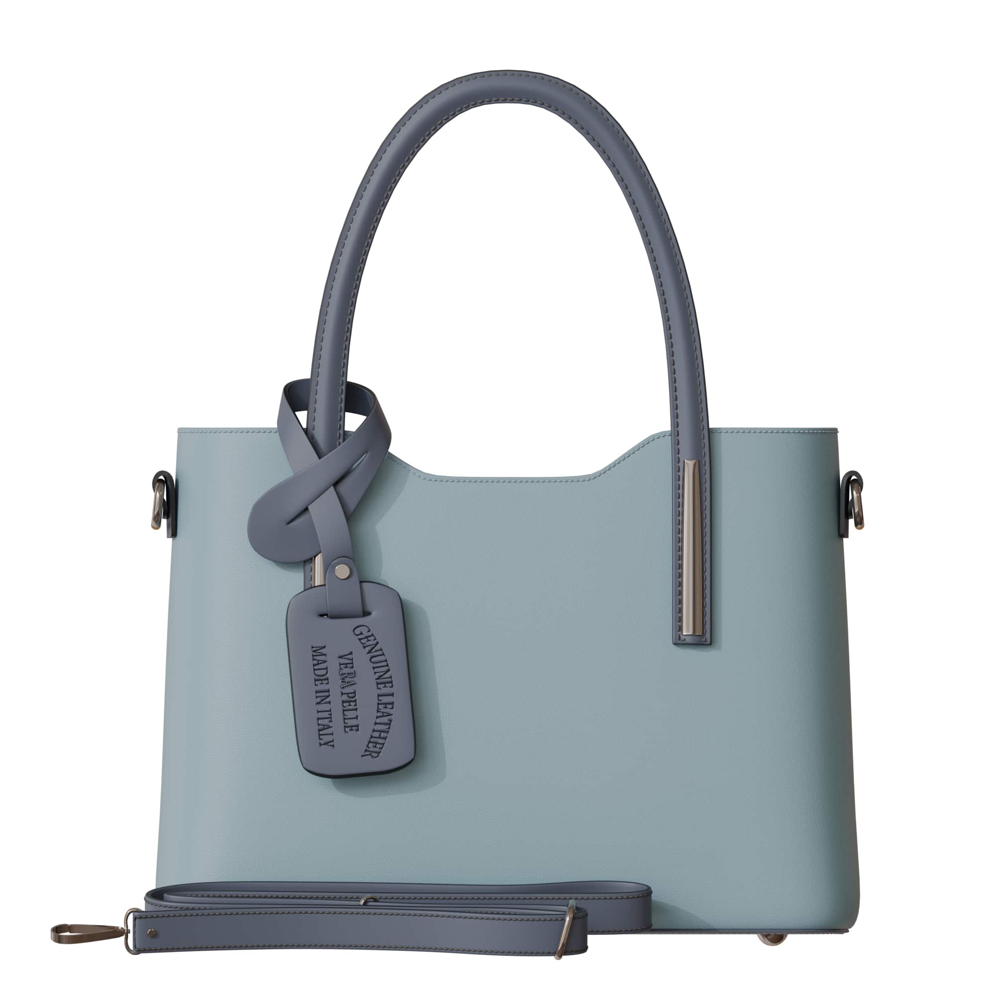 

Elegant women s handbag made of genuine leather One Size чорний